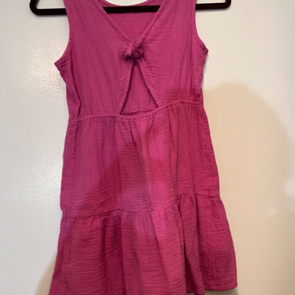 Cat &‎ Jack Pink 100% Cotton Girls Dress Size L 10/12 - Picture 6 of 11
